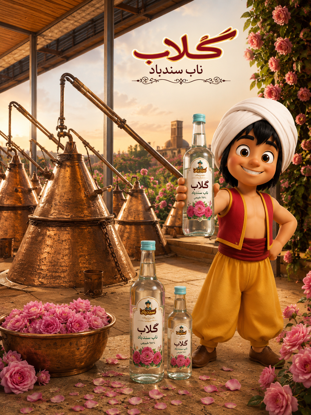 مراحل تولید گلاب ناب